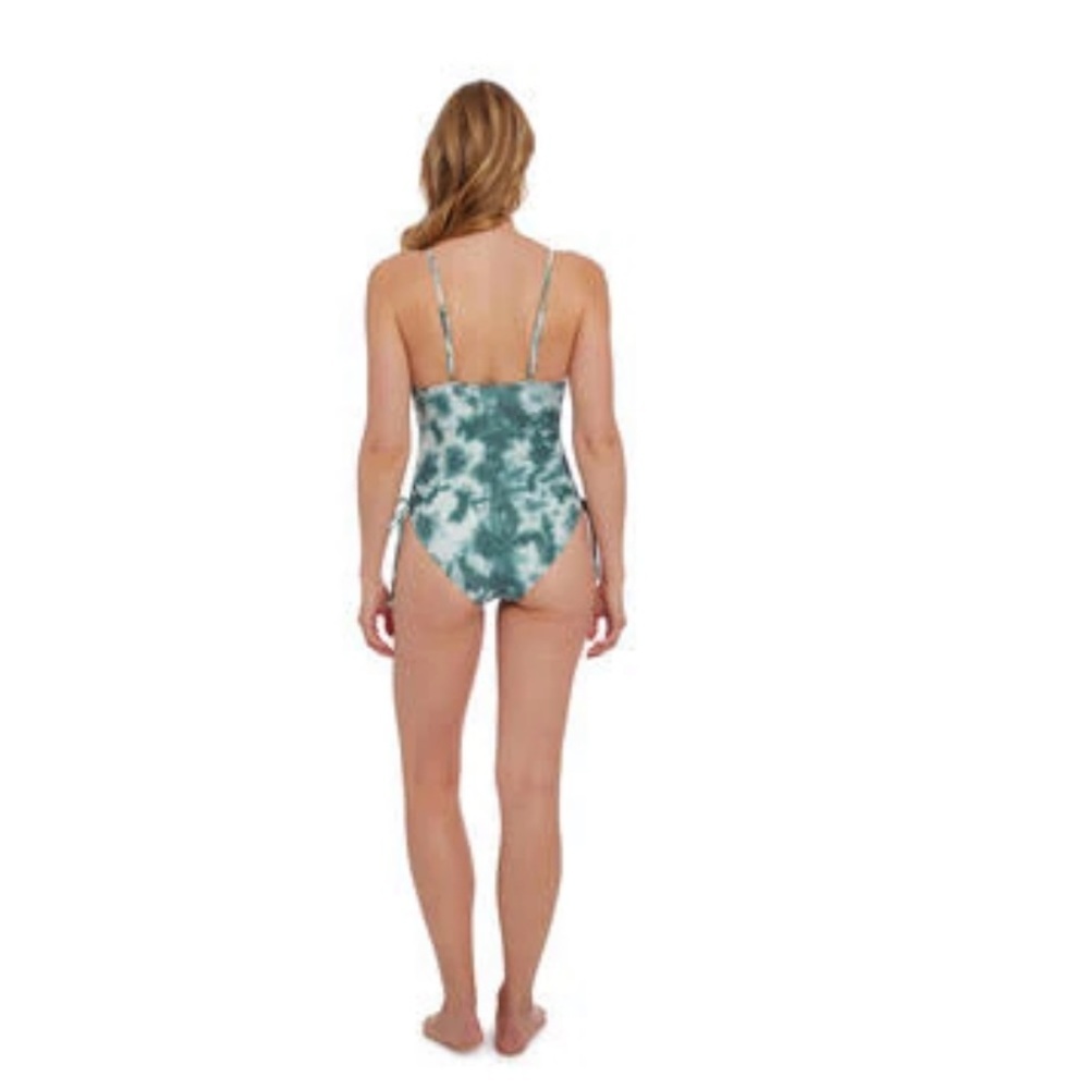 Juniors Cyn & Luca Ophelia Drawstring Side One Piece Swimsuit - Picture 6 of 12